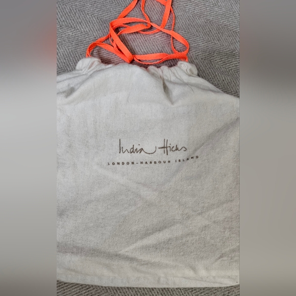 India Hicks Black Textured Leather Portfolio - Picture 8 of 13